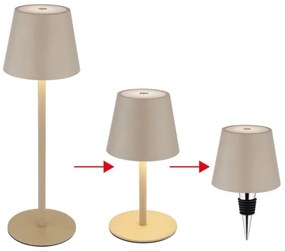 Globo 58488S - Lampă LED de exterior VANNIE 3W/5V, reglabilă prin atingere, cu baterie reîncărcabilă 1800 mAh, IP54