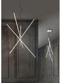 Lustră LED pe cablu dimabilă TIRIAC 3xLED/8,5W/230V Trio