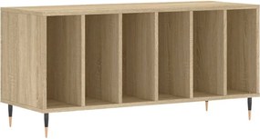 vidaXL Dulap pentru discuri stejar sonoma 100x38x48 cm, lemn prelucrat