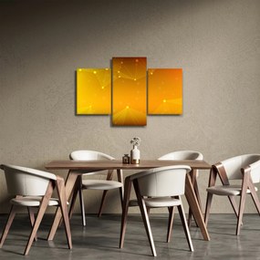 Tabloul abstract galben (90x60 cm)