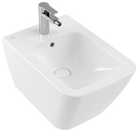 Bideu suspendat, Villeroy &amp; Boch, Finion, 37,5 x 56 cm, alb alpin