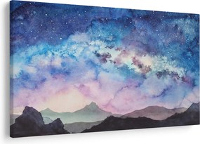 Tablou - Calea lactee, aquarel (90x60 cm)