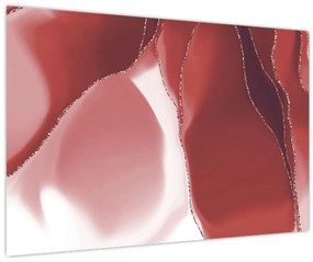 Tablou - Floare abstractă roșie N⁰3 (90x60 cm)