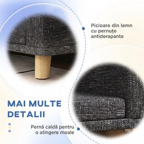 PawHut Canapea pentru Câini de Talie Mare cu Pernă, Gri | Aosom Romania