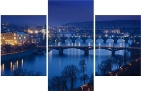 Tablou cu podurile din Praga (90x60 cm)