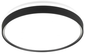 Plafonieră neagră-albă LED ø 47 cm Spacy – Trio