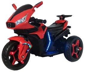 Motocicleta Electrica cu Acumulator Pentru Copii NOVOKIDS™ Shadow Motor, 2-6 ani, max 40 kg, Cu Sunete si Lumini LED, Trotineta Electrica, 3 Roti,