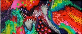 Tablou abstract - culori (120x50 cm)