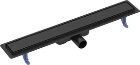 Set rigola dus cu capac scurgere dubla negru Cersanit Tako 70 cm