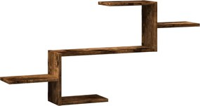 vidaXL Raft de perete, stejar fumuriu, 104x15x49 cm, lemn prelucrat