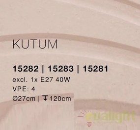 Pendul design Industrial Style Kutum negru 15283 GL