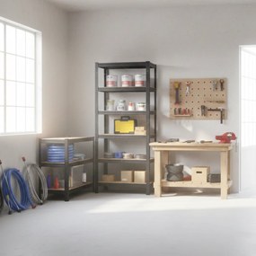 Raft cu capacitate mare HEAVY, max. 875kg, 90x40x180cm, negru Jurhan