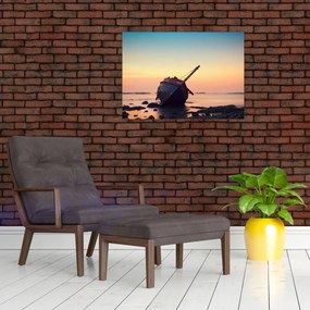 Tablou - Nava naufragiată (70x50 cm)