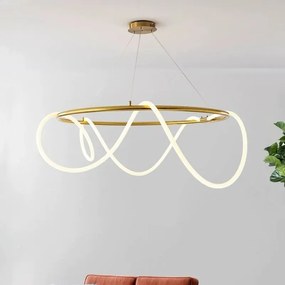 Lustra led , Neo Gold 80 cm, 70w