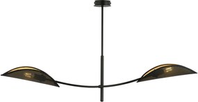 Emibig Lotus lampă de tavan 2x40 W negru 1106/2