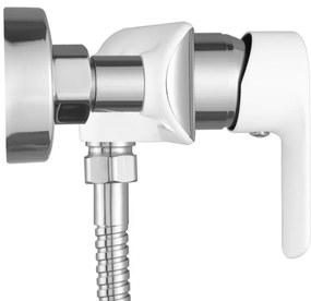 Baterie de dus REA Bloom alb crom