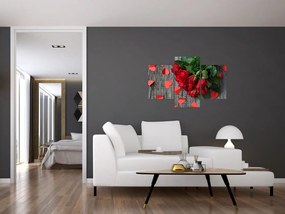 Tablou cu trandafiri (90x60 cm)