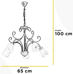 Lustră pe lanț ONLI ODINO 5xE14/6W/230V