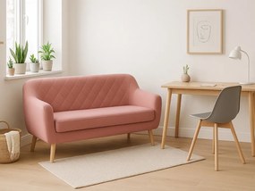 Canapea 2 locuri CORANTI VELVET roz prafuit