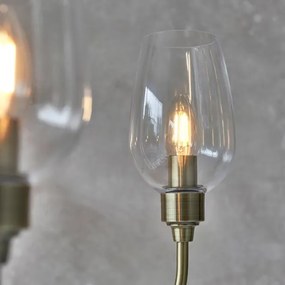 Endon 107791 - Candelabru pe lanț 6xE14/6W/230V alamă
