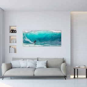 Tablou - Surfer în valuri (120x50 cm)