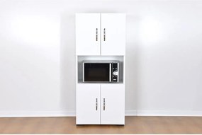 Dulap din pal, Beny Homs, alb, 160 x 60 x 31.4 cm