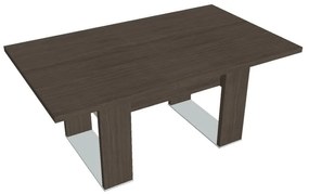 Masă de conferință Verno+ S 170 x 100 cm, stejar antracit / vanilie