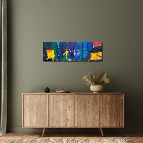 Tablou - Abstract (cu ceas) (90x30 cm)