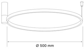 Plafonieră LED NOEMI LED/20W/230V 4000K d. 50 cm auriu