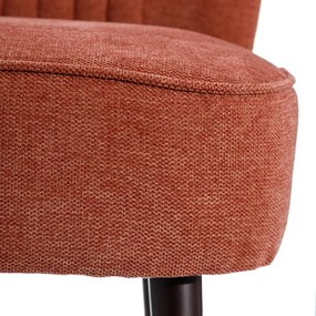Fotoliu din tesatura rosu oxid Armchair  Fabric/Wood