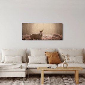 Tablou - Cerb în pădure (120x50 cm)