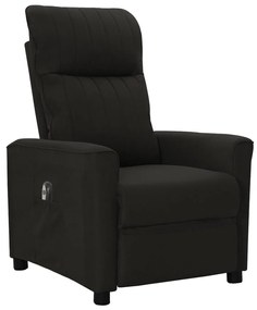 3098879 vidaXL Fotoliu rabatabil electric, negru, material textil