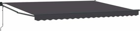 vidaXL Cort electric retractabil Antracit 4 x 2 m