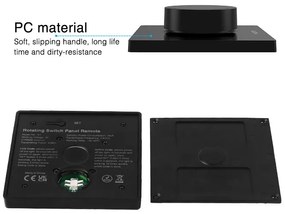 Variator de perete pentru banda LED, compatibil cu banda led monocolora si CCT, montaj aplicat, negru,MiBoxer Milight