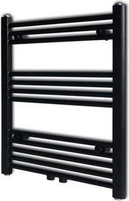 vidaXL Radiator port-prosop încălzire centrală baie drept negru 600 x 764 mm
