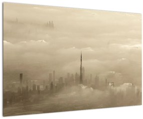 Tablou - Oraș în nori (90x60 cm)