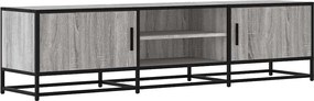 vidaXL Dulap TV gri sonoma, 160x35x41 cm lemn prelucrat și metal