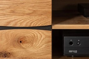 Comoda TV design industrial Living Edge 160cm, stejar salbatic