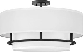 Hinkley HK-GRAHAM-L-BK - Lustră aplicată GRAHAM 4xE14/40W/230V negru