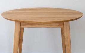 Masă stejar masiv Dining Oscar Rotundă - ⌀110cm