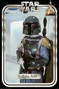 Poster Star Wars - Boba Fett Retro Packaging, (61 x 91.5 cm)