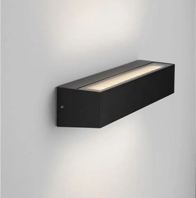 Aplica exterior neagra liniara 38cm IP65 LED CCT PRISMATIC