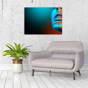 Tablou pe sticlă - Fața sclipitoare (70x50 cm)