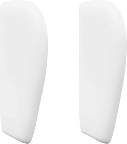 vidaXL Ureche pentru Tăblie Altele cu headboard Alb pur 40 x 23 x 6 cm