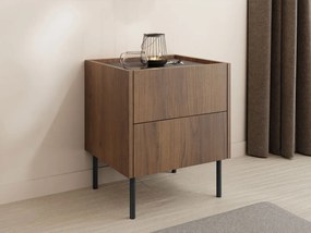 Noptieră Anto l97 (nuc warmia + mamură negru). Promo -18%. 1121785