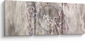 Tablou - Plante (cu ceas) (90x30 cm)