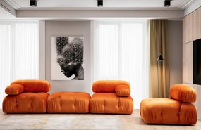 Fotoliu Modular Bubble L1, Portocaliu