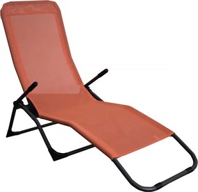 Sezlong plaja Siesta BE-001, 195 x 58 x 98 cm, pliabil, structura metal