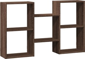 vidaXL Raft de perete, stejar maro, 96x18x60 cm, lemn compozit