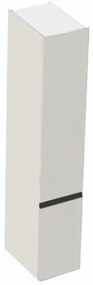 Dulap suspendat baie 30x47x160 cm Kolpa San Harmony, cu usa reversibila si sertar, gri deschis